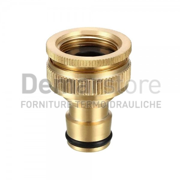 Raccordo Rapido Presa Rubinetto Multifiletto in Ottone Femmina 1/2" - 3/4" Raccordo Rapido Presa Rubinetto Multifiletto in Ottone Femmina 1/2" - 3/4"