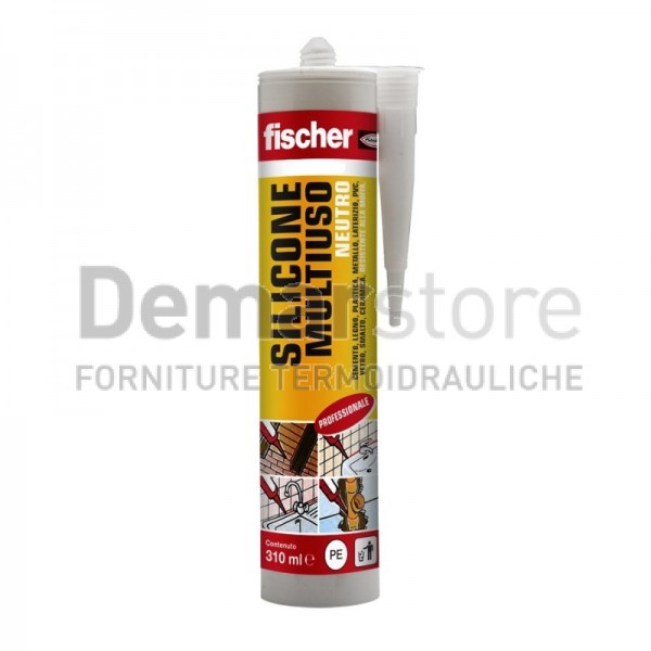 Silicone Sigillante | Bianco | Fischer | Neutro | 310ml Silicone Sigillante | Bianco | Fischer | Neutro | 310ml