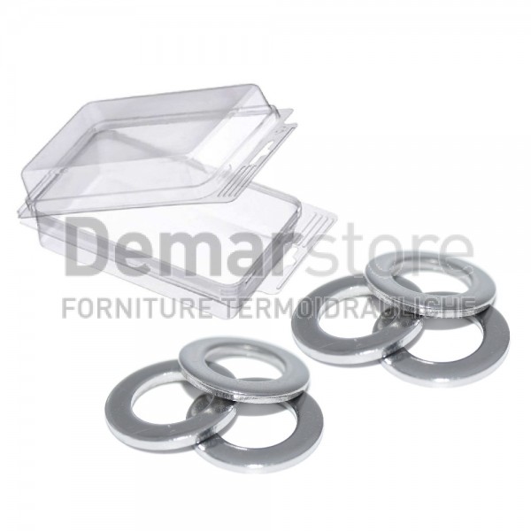 Blister Rondelle Piane Zincate | Pz. 6 | Diam.12 Blister Rondelle Piane Zincate | Pz. 6 | Diam.12