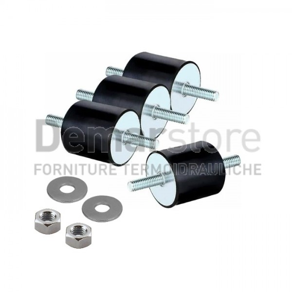 Set 4 Supporti Antivibranti | 30x20 | Max 50 Kg per KIT Set 4 Supporti Antivibranti | 30x20 | Max 50 Kg per KIT