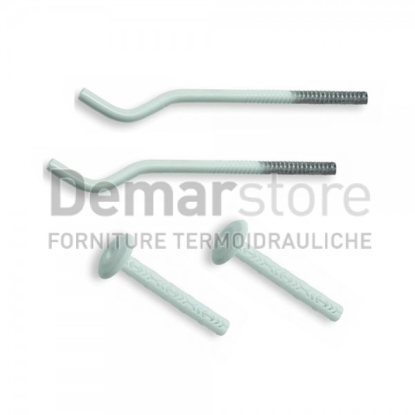 Mensole per Radiatori Alluminio Tonde (Coppia) | Lunghezza mm.220 Mensole per Radiatori Alluminio Tonde (Coppia) | Lunghezza mm.220