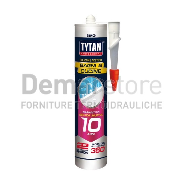 Silicone Sigillante | Bianco | TYTAN | Acetico Bagni e Cucine | 280ml Silicone Sigillante | Bianco | TYTAN | Acetico Bagni e Cucine | 280ml