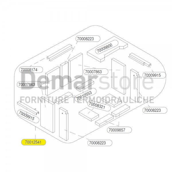 Kit Refrattari Completo Thermorossi per CLASS 512 Ventilata | 70012541