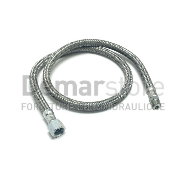 Flessibile Gasolio Conico Diritto F.1/4" x Diritto M.1/4" | cm. 80 Flessibile Gasolio Conico Diritto F.1/4" x Diritto M.1/4" | cm. 80