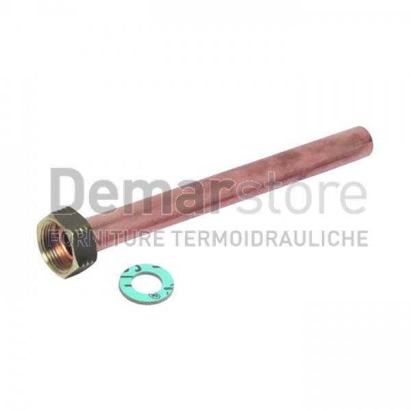 Tubo Rame con Cartella e Dado Diritto Diam. 14 x 1/2" Tubo Rame con Cartella e Dado Diritto Diam. 14 x 1/2"