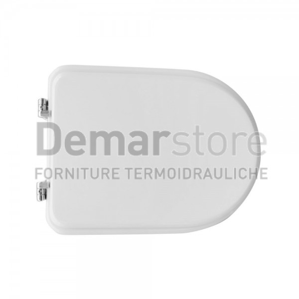 Sedile WC per Vaso in Ceramica | Cerniere Tipo A | Forma 7 | Lungh. 42-48 cm | Largh. 34 cm Sedile WC per Vaso in Ceramica | Cerniere Tipo A | Forma 7 | Lungh. 42-48 cm | Largh. 34 cm
