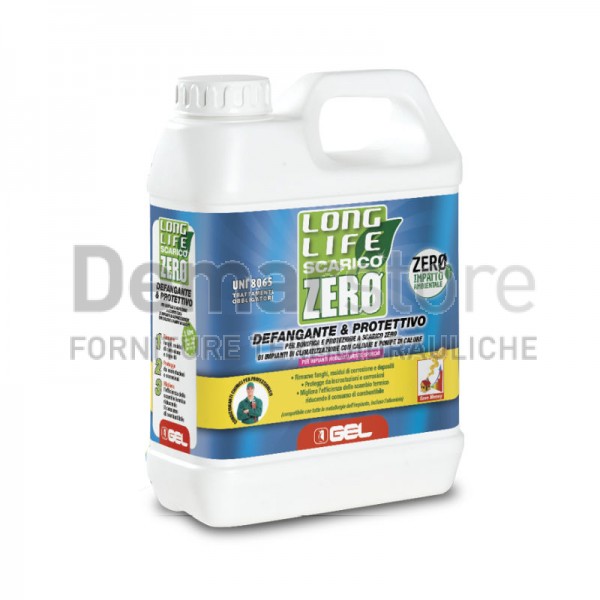 Long Life SCARICO ZERO GEL | Defangatore Protettivo Scarico Zero | Lt.1 Long Life SCARICO ZERO GEL | Defangatore Protettivo Scarico Zero | Lt.1