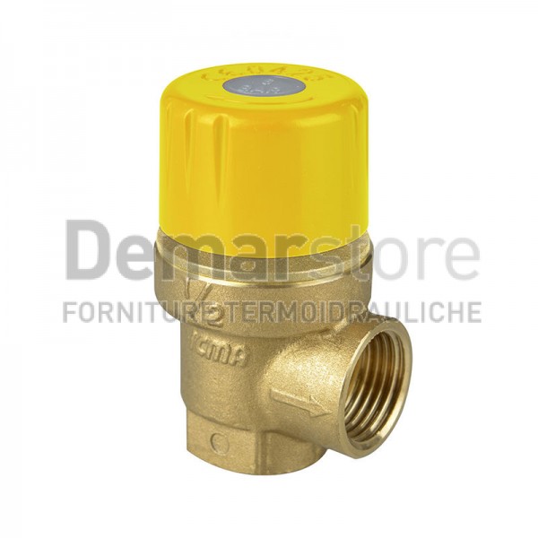 Valvola di Sicurezza Solare ICMA Attacco Femmina 1/2" | 6 Bar Valvola di Sicurezza Solare ICMA Attacco Femmina 1/2" | 6 Bar