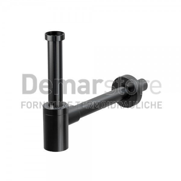 Sifone a Bottiglia LUX 1"1/4 Tondo | Nero Opaco Sifone a Bottiglia LUX 1"1/4 Tondo | Nero Opaco