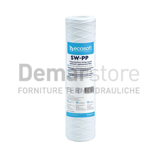 ECOSOFT | Cartuccia a Filo Avvolto | SW-PP | 10" | 5µm ECOSOFT | Cartuccia a Filo Avvolto | SW-PP | 10" | 5µm