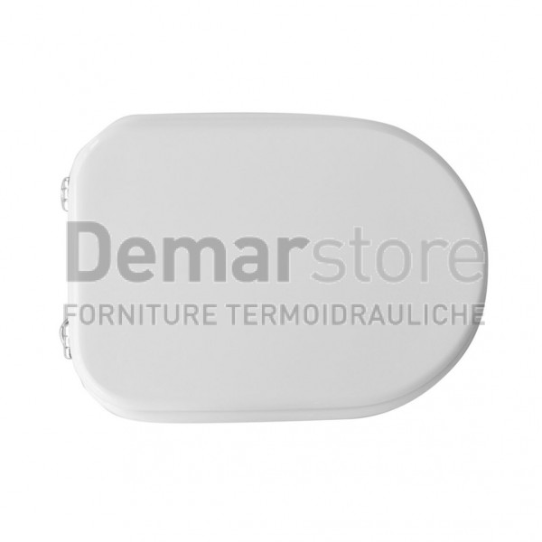 Sedile WC per Vaso in Ceramica | Cerniere Tipo C | Forma 6 | Lungh. 44-49 cm | Largh. 34 cm Sedile WC per Vaso in Ceramica | Cerniere Tipo C | Forma 6 | Lungh. 44-49 cm | Largh. 34 cm