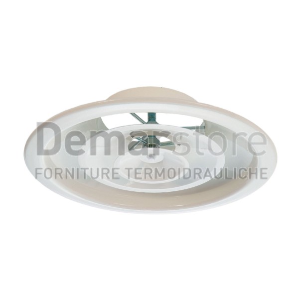 Diffusore Circolare Coni Regolabili | Bianco Ral 9010 | Attacco Diam.200 Diffusore Circolare Coni Regolabili | Bianco Ral 9010 | Attacco Diam.200