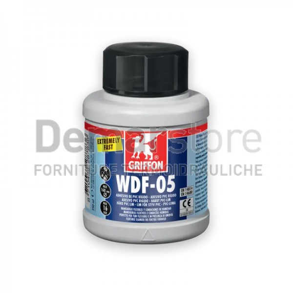 Colla PVC | Griffon WDF-05 | per PVC Rigido e Flessibile | Barattolo da 250ml Colla PVC | Griffon WDF-05 | per PVC Rigido e Flessibile | Barattolo da 250ml