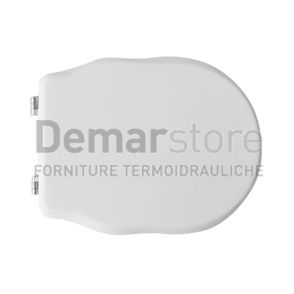 Sedile WC per Vaso in Ceramica | Cerniere Tipo C | Forma 10 | Lungh. 47 cm | Largh. 35,8 cm Sedile WC per Vaso in Ceramica | Cerniere Tipo C | Forma 10 | Lungh. 47 cm | Largh. 35,8 cm