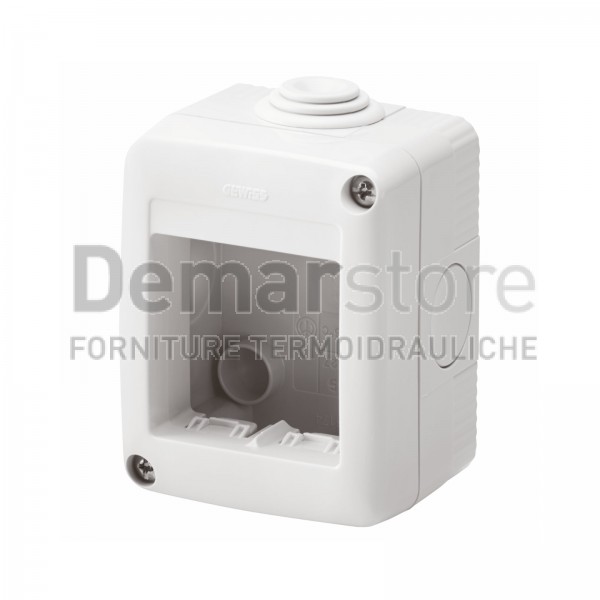 GW27002 | Contenitore a Parete GEWISS | System | IP40 | Grigio | 2 Posti GW27002 | Contenitore a Parete GEWISS | System | IP40 | Grigio | 2 Posti