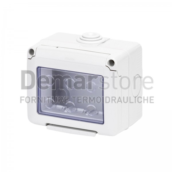 GW27043 | Contenitore a Parete GEWISS | System | IP55 | Grigio | 3 Posti