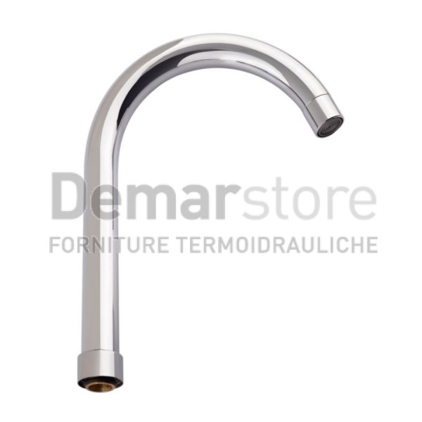 Canna per Rubinetto Lavello | Cromata | TONDA Ø 22 mm | Attacco F.3/4"x Ø18 Canna per Rubinetto Lavello | Cromata | TONDA Ø 22 mm | Attacco F.3/4"x Ø18