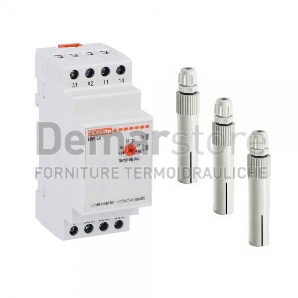 Kit Relè Controllo di Livello + 3 Sondine | LVM20A 024 03 Kit Relè Controllo di Livello + 3 Sondine | LVM20A 024 03