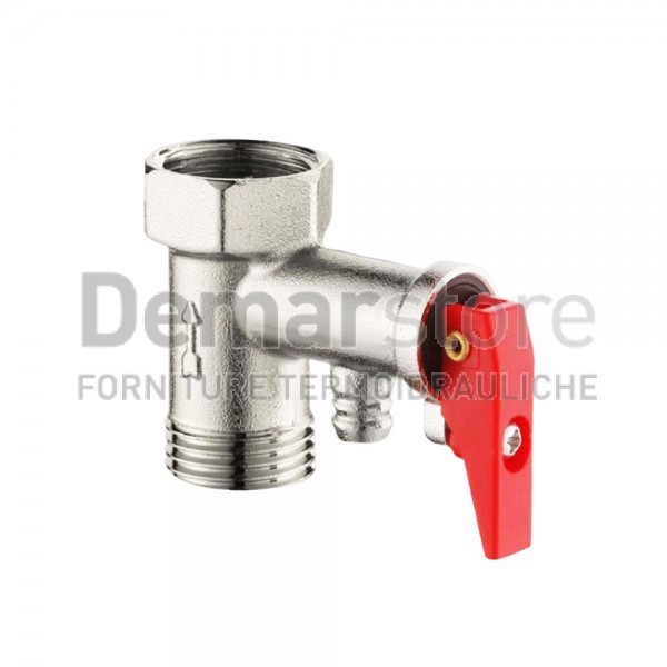 Valvola di Sicurezza Scaldabagno con Levetta 0.8 Mpa | MF.1/2" Valvola di Sicurezza Scaldabagno con Levetta 0.8 Mpa | MF.1/2"