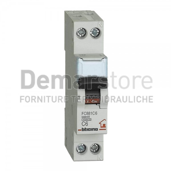 Magnetotermico BTicino | 1 M. DIN | 1P+ N | 10A | FC811C10