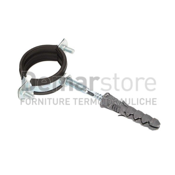 Collare Zincato Isofonico Antivibrante con Fissaggio | Diam. 1" Collare Zincato Isofonico Antivibrante con Fissaggio | Diam. 1"