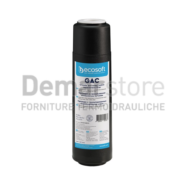 Cartuccia Filtrante Granulare | ECOSOFT | 10" | GAC Cartuccia Filtrante Granulare | ECOSOFT | 10" | GAC