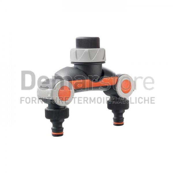 Presa Rubinetto a 2 Vie con Valvole di Arresto | G.F. | 3/4" | GF80005073 Presa Rubinetto a 2 Vie con Valvole di Arresto | G.F. | 3/4" | GF80005073