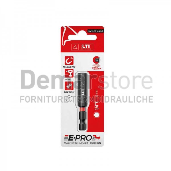 Porta Inserto Magnetico E-Pro Krino | 1/4" | mm.60 Porta Inserto Magnetico E-Pro Krino | 1/4" | mm.60