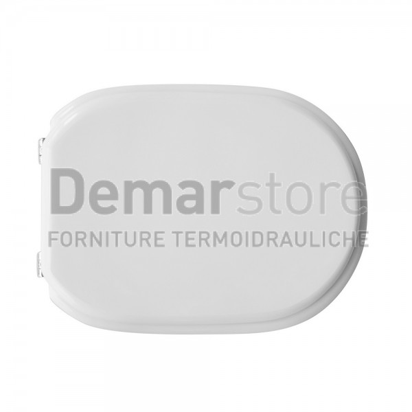 Sedile WC per Vaso in Ceramica | Forma 6 | Cerniere Tipo A | Lungh. 47-50 cm | Largh. 36 cm Sedile WC per Vaso in Ceramica | Forma 6 | Cerniere Tipo A | Lungh. 47-50 cm | Largh. 36 cm
