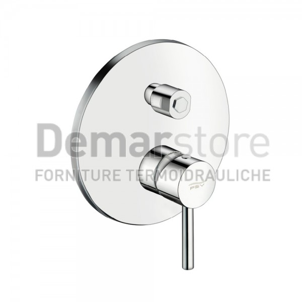 Miscelatore FEV | Serie MICRON | Doccia Incasso con Deviatore | Cromo | Tondo | MC0909/6N-CR Miscelatore FEV | Serie MICRON | Doccia Incasso con Deviatore | Cromo | Tondo | MC0909/6N-CR