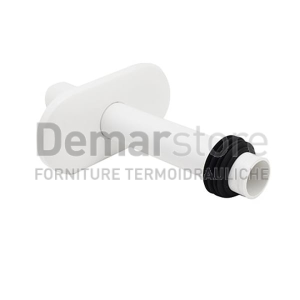 Canotto di Allacciamento con Rosone in PVC Bianco | Kariba | 204006 Canotto di Allacciamento con Rosone in PVC Bianco | Kariba | 204006