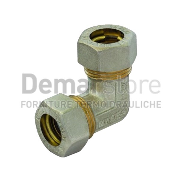 Gomito a Stringere per Tubo Rame Intermedio Diam. 28