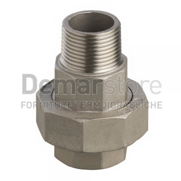 Bocchettone in Acciaio Inox AISI 316 Diritto MF 1/2"