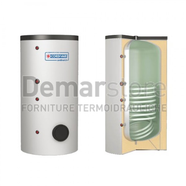 Bollitore Cordivari BOLLY 1 ST WB con 1 Scambiatore Fisso Lt. 300 Bollitore Cordivari BOLLY 1 ST WB con 1 Scambiatore Fisso Lt. 300
