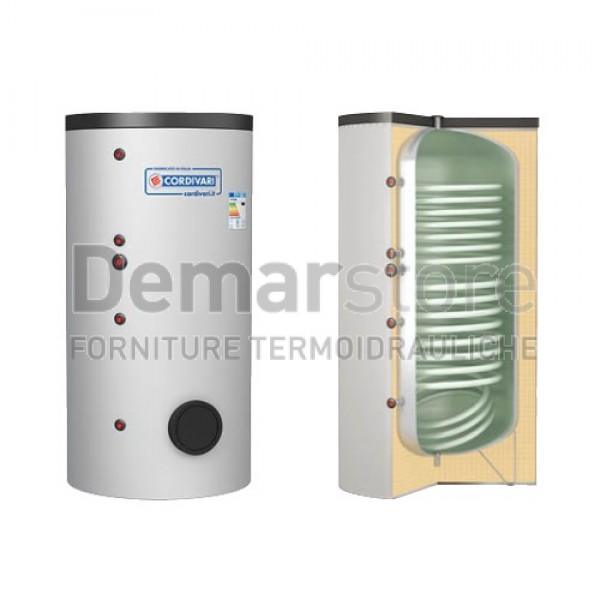 Bollitore Cordivari BOLLY 2 ST WB con 2 Scambiatori Fissi Lt. 400 Bollitore Cordivari BOLLY 2 ST WB con 2 Scambiatori Fissi Lt. 400