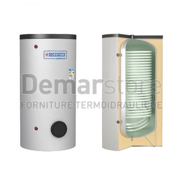 Bollitore Cordivari BOLLY XL WB con 1 Scambiatore Fisso Lt. 300