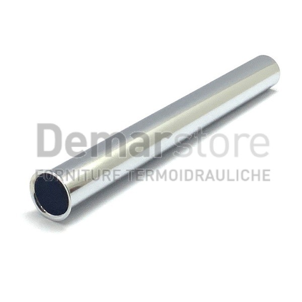 Canotto Diritto con Cartella in Ottone Pesante Cromato D.30x300mm Canotto Diritto con Cartella in Ottone Pesante Cromato D.30x300mm