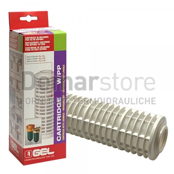 GEL | Cartuccia a Rete Lavabile in PP | 10" | 60µm | per Depura 1000 GEL | Cartuccia a Rete Lavabile in PP | 10" | 60µm | per Depura 1000