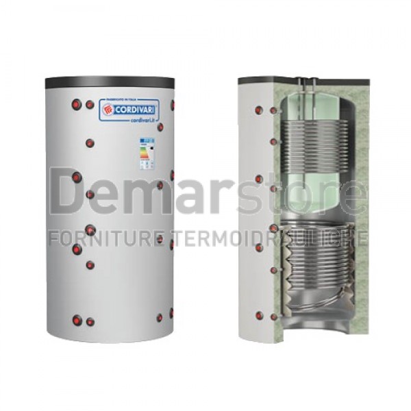 Puffer COMBI 3 WC Cordivari Riscaldamento + Accumulo ACS e 2 Scambiatori Fissi Lt.1000 Puffer COMBI 3 WC Cordivari Riscaldamento + Accumulo ACS e 2 Scambiatori Fissi Lt.1000