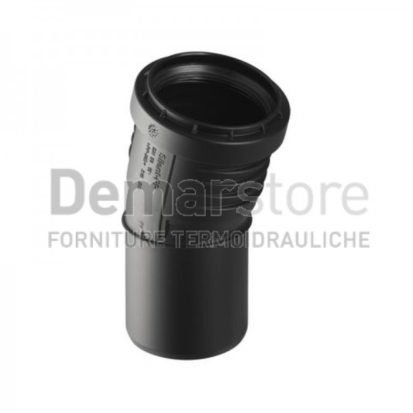 Curva Innesto Geberit SILENT-PP 3 Strati a 15° Diam.110 Curva Innesto Geberit SILENT-PP 3 Strati a 15° Diam.110