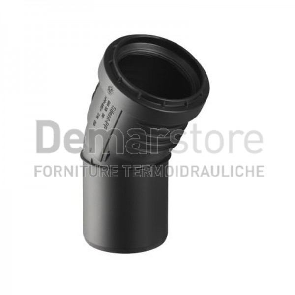 Curva Innesto Geberit SILENT-PP 3 Strati a 30° Diam.110