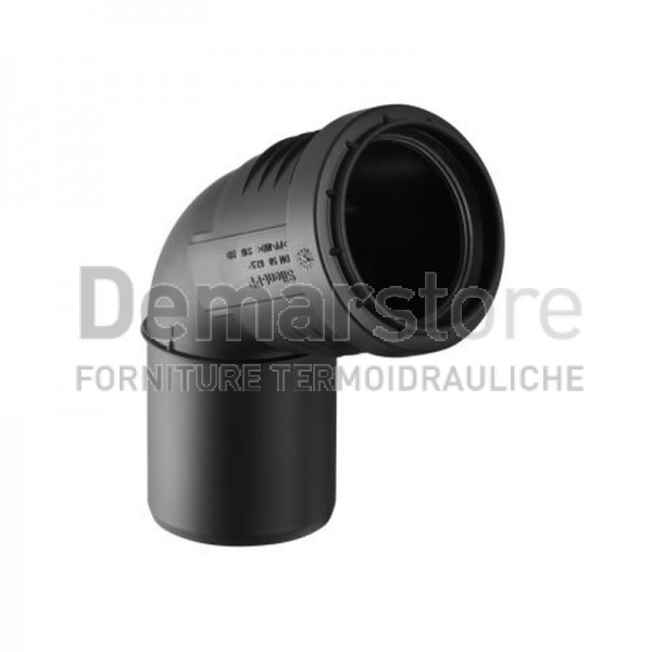 Curva Innesto Geberit SILENT-PP 3 Strati a 67° Diam.110