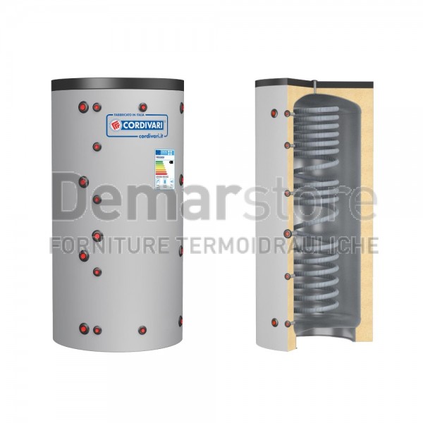 Puffer ECO-COMBI 1 VB Cordivari Riscaldamento + Scambiatore ACS Lt. 500 Puffer ECO-COMBI 1 VB Cordivari Riscaldamento + Scambiatore ACS Lt. 500