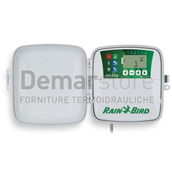 Centralina per Irrigazione Rain Bird con BOX a 8 zone ESP-RZXE8 Wi-Fi compatibile