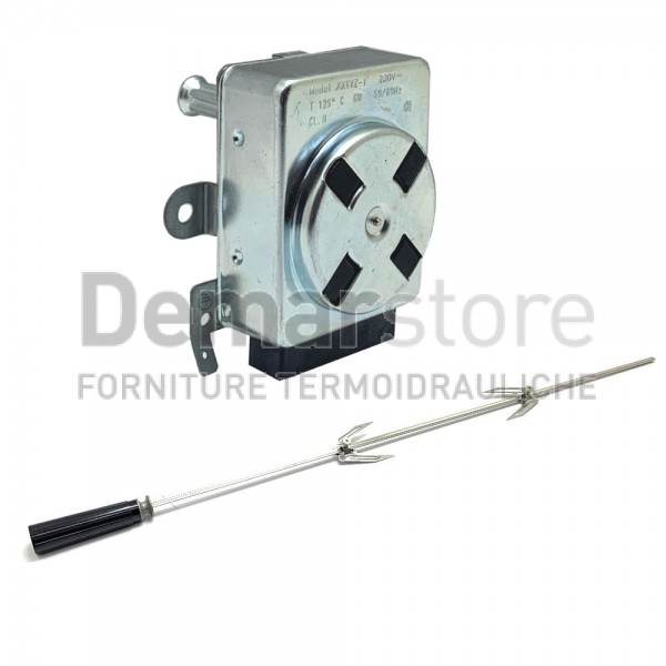 Kit Girarrosto per Barbecue Caminetti Stufe Motorino 2.0 rpm 6W + Asta mm.700