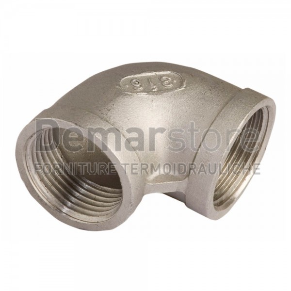 Gomito in Acciaio Inox AISI 316 FF 3/8" Gomito in Acciaio Inox AISI 316 FF 3/8"