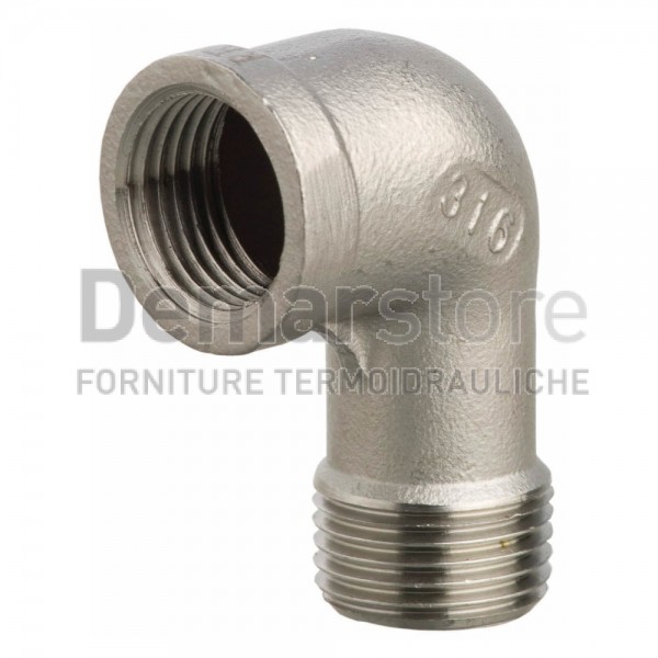 Gomito in Acciaio Inox AISI 316 MF 3/8" Gomito in Acciaio Inox AISI 316 MF 3/8"