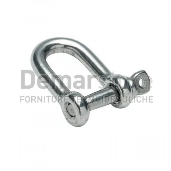 Grillo in Acciaio INOX Aisi 316 con Perno per Funi max Diam. 8 mm Grillo in Acciaio INOX Aisi 316 con Perno per Funi max Diam. 8 mm