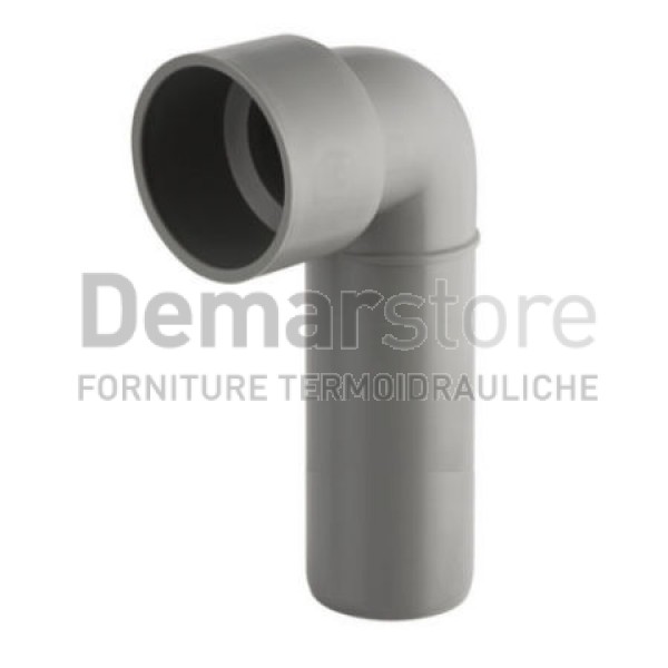Curva Tecnica Innesto Prolungata per Scarichi Diam. 40x50 Curva Tecnica Innesto Prolungata per Scarichi Diam. 40x50