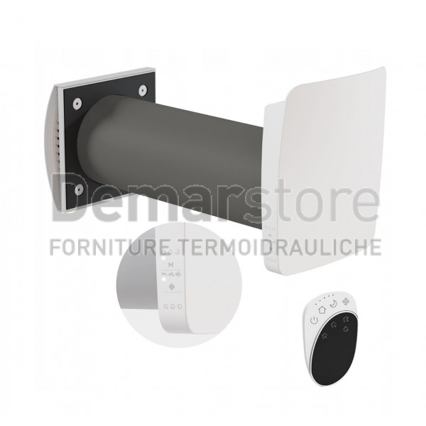 Sistema VMC a Recupero di Calore | Ideal Clima | KERS+ 50 | Foro Ø160 | VRKS52